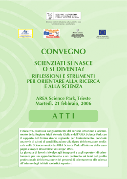 convegno atti - Regione Autonoma Friuli Venezia Giulia