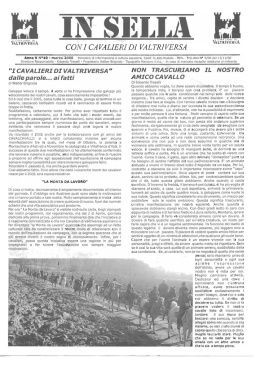 anno v n. 19 marzo 2006 - I Cavalieri di Valtriversa