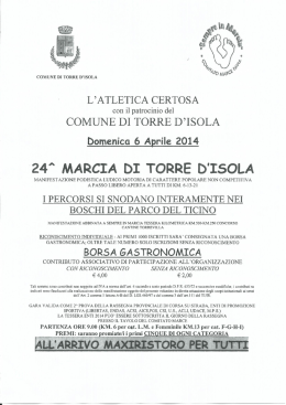 volantino - Podismo Lombardo