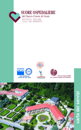 Villa San Benedetto Menni Carta servizi