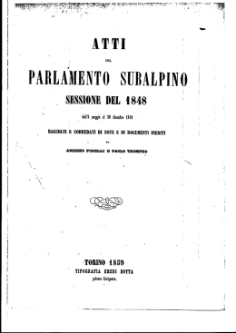 Indice dell`Attivit&agrave; Parlamentare