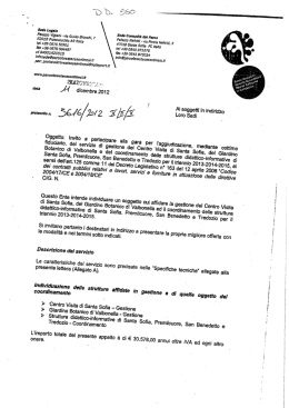lettera invito gara d.d. 560 - Parco Nazionale delle Foreste