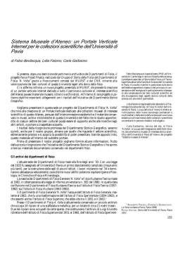 Sistema Museale d`Ateneo: un Portale Verticale