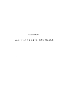 Storia della sigillografia - Istituto Centrale per gli Archivi