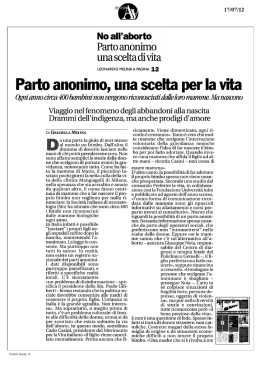 No all`aborto - Scienza & Vita