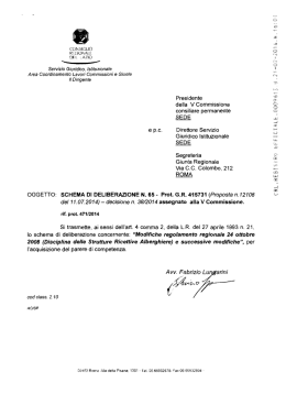 Vedi l`allegato - Iter degli atti