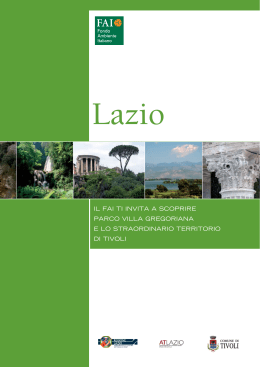 il fai ti invita a scoprire parco villa gregoriana e lo