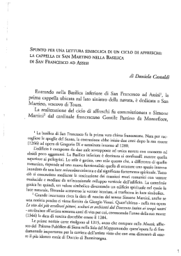SPUNTo PER UNA LETTURA SIMBOLICA DI UN CICLO DI