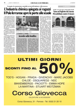 Articolo Nuova Ferrara 19 02 2011