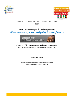 Relazione finale - Università degli Studi di Urbino
