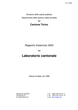 Laboratorio cantonale