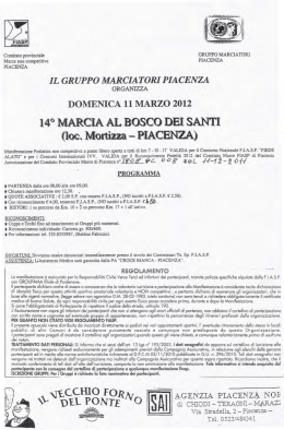 14^ Marcia al Bosco Dei Santi