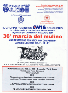 Vo|ido per iI Concorso Nazionale FIASP Piede Aiuto