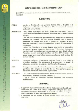 Scarica il documento - Parco Nazionale d`Abruzzo Lazio e Molise