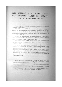 nel settimo centenario delle costituzioni narbonesi redatte da 5