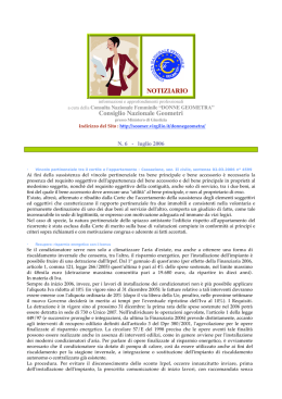 NOTIZIARIO Consiglio Nazionale Geometri
