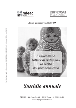 Il sussidio 2009 in formato pdf