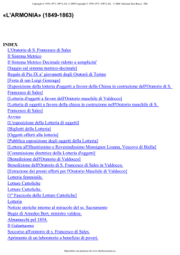 Letture Cattoliche - Documenta Catholica Omnia