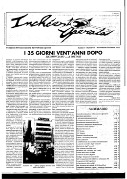 novembre 2000 - inchiesta operaia