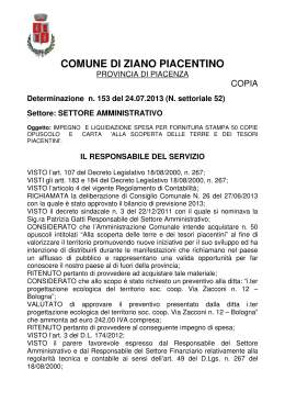 n. 153 - Comune di Ziano Piacentino