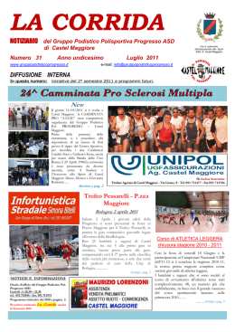 Giornalino "La Corrida" Luglio 2011