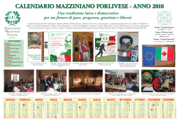 calendario mazziniano forlivese - anno 2010