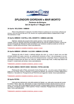 &Icirc;`NNI - Marchionni Viaggi