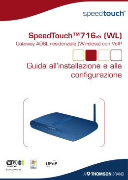 SpeedTouch™716v5 (WL) Guida all`installazione e alla