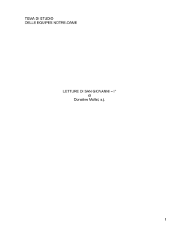 Letture di San Giovanni