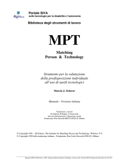 Matching Person & Technology