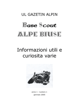 opuscolo informativo - Fondazione Brownsea ONLUS