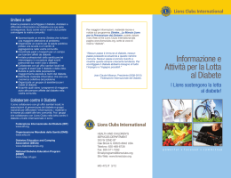 Informazione e Attivit&agrave; per la Lotta al Diabete
