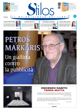 Un giallista contro la pubblicit&agrave;