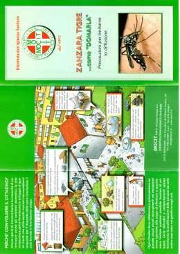 OPUSCOLO ZANZARA TIGRE