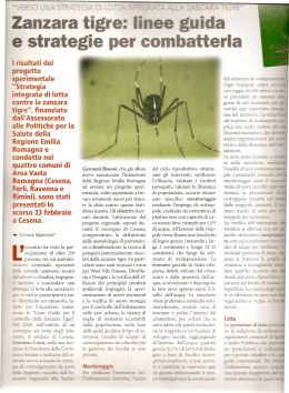Zanzara tigre: linee guida e strategie per combatterla - sesia