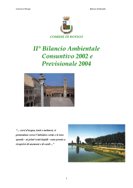 Secondo Bilancio Ambientale