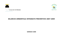 bilancio ambientale integrato preventivo 2007