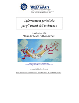 Opuscolo Informativo - IRCCS Fondazione Stella Maris