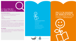 Guida ai servizi per i bambini 0-6 anni in Biblioteca a Trevignano