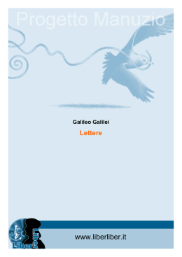 Lettere - Galileo Galilei