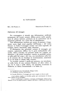 il tatuaggio - Rassegna penitenziaria e criminologica