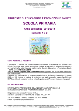 scuola primaria - ULSS n. 3