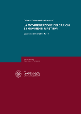 La movimentazione dei CariChi ei movimenti ripetitivi