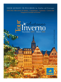 Scarica il nostro catalogo Catalogo Tour Nov 2015