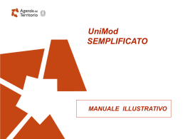nuova versione UNIMOD - manuale illustrativo
