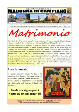 Inc. fidanzati 2013 - Unità Pastorale Madonna di Campiano