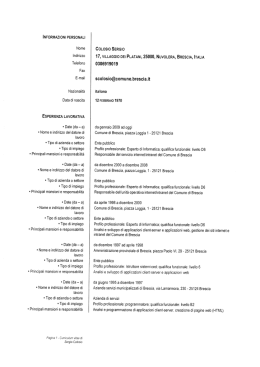 informazioni personali