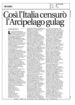Così 1` Italia censurò