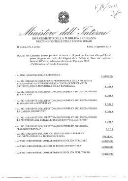 dipartimento della pubblica sicurezza