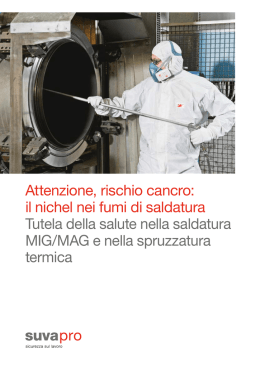 il nichel nei fumi di saldatura.